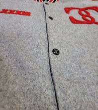 Load image into Gallery viewer, Grey and Cream Varsity