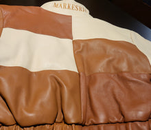 Load image into Gallery viewer, Women's Patchwork Leather Crop