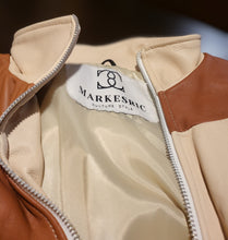 Load image into Gallery viewer, Women's Patchwork Leather Crop