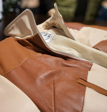 Load image into Gallery viewer, Women's Patchwork Leather Crop