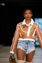 Load image into Gallery viewer, Womens Shearling Jacket
