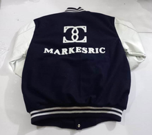 Load image into Gallery viewer, ME Leather Sleeve Varsity Jacket