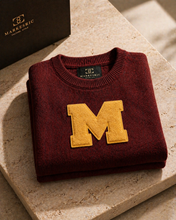 Load image into Gallery viewer, Chenille "M" Knit Sweater