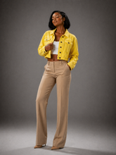 Load image into Gallery viewer, Cotton Denim Crop Jacket