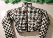Load image into Gallery viewer, Women's Houndstooth Crop Jacket