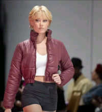 Load image into Gallery viewer, Women's Puffer Crop Jacket