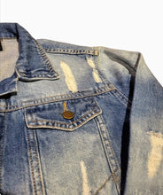 Load image into Gallery viewer, Ladie's Long Denim Coat