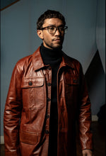 Load image into Gallery viewer, 70's Inspired Leather Coats