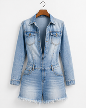 Load image into Gallery viewer, Women's Denim Romper