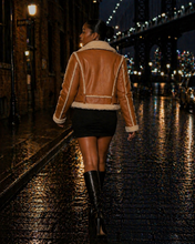 Load image into Gallery viewer, Womens Shearling Jacket