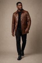 Load image into Gallery viewer, 70's Inspired Leather Coats