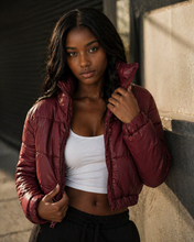 Load image into Gallery viewer, Women's Puffer Crop Jacket