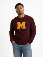 Load image into Gallery viewer, Chenille "M" Knit Sweater