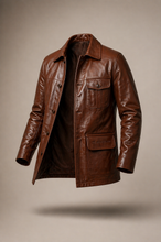 Load image into Gallery viewer, 70's Inspired Leather Coats