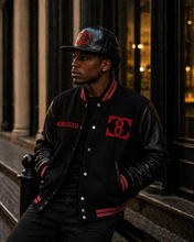 Load image into Gallery viewer, Black Varsity Jacket