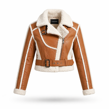 Load image into Gallery viewer, Womens Shearling Jacket