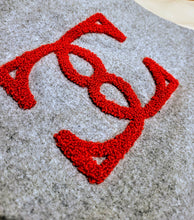 Load image into Gallery viewer, Grey and Cream Varsity