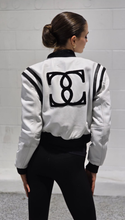 Load image into Gallery viewer, Black and White Leather Crop