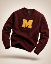 Load image into Gallery viewer, Chenille "M" Knit Sweater
