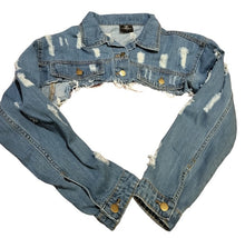 Load image into Gallery viewer, Women&#39;s Denim Crop Jacket
