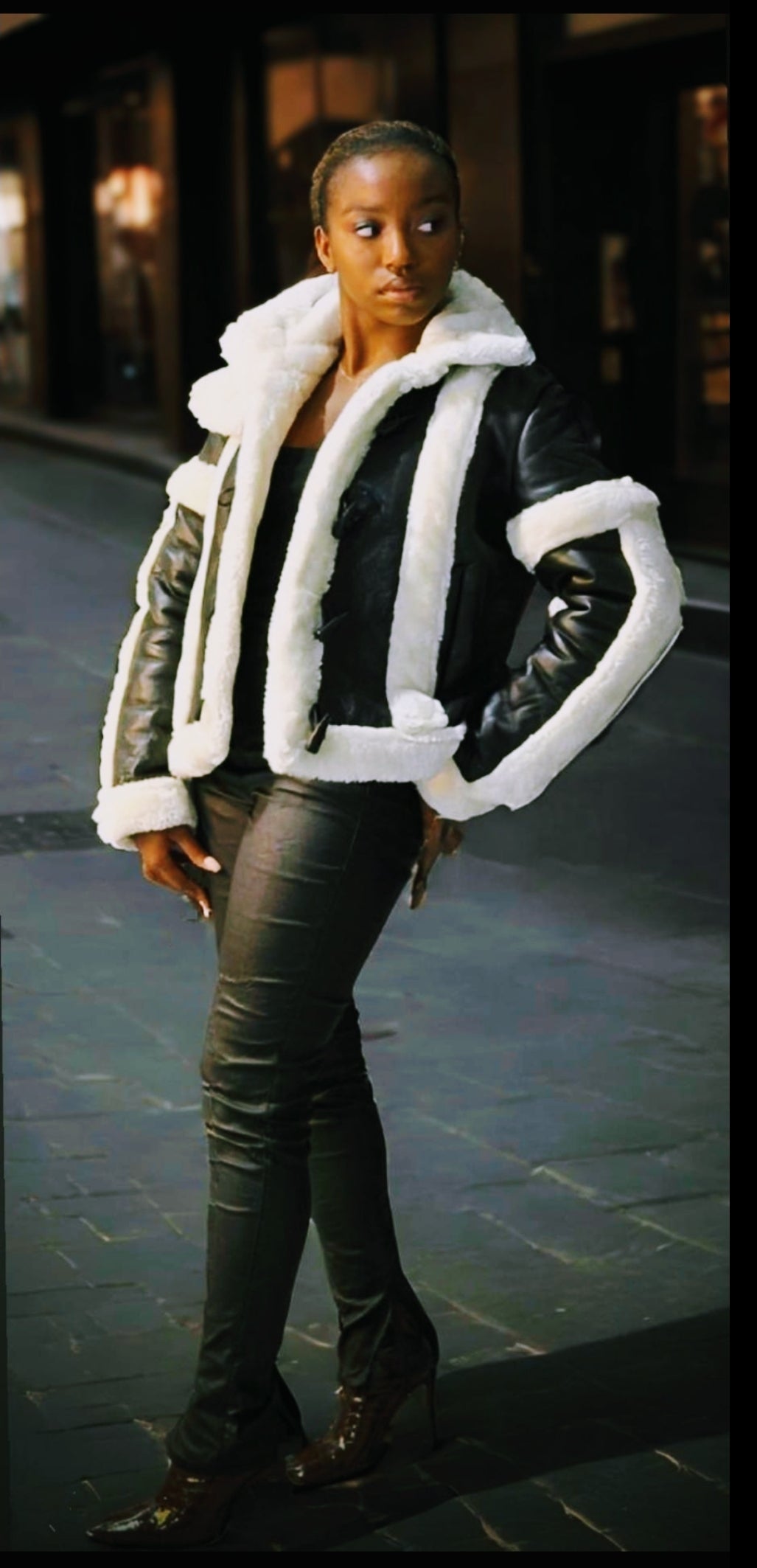 Women's Leather Shearling