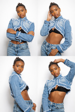 Load image into Gallery viewer, Womens Chest Crop Denim
