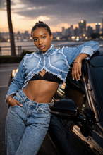 Load image into Gallery viewer, Womens Chest Crop Denim
