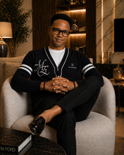 Load image into Gallery viewer, Navy-Blue MarkEsric signature cardigan
