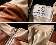 Load image into Gallery viewer, Women's Patchwork Leather Crop
