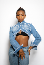 Load image into Gallery viewer, Womens Chest Crop Denim
