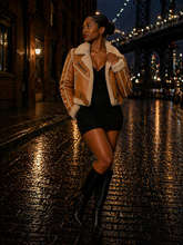 Load image into Gallery viewer, Womens Shearling Jacket
