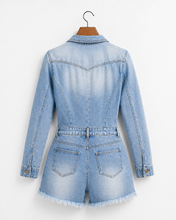 Load image into Gallery viewer, Women's Denim Romper
