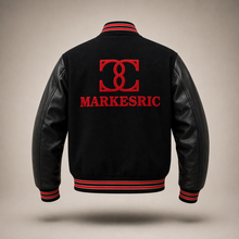 Load image into Gallery viewer, Black Varsity Jacket
