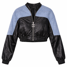 Load image into Gallery viewer, Denim and Leather Jacket
