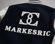 Load image into Gallery viewer, ME Leather Sleeve Varsity Jacket

