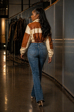 Load image into Gallery viewer, Women's Patchwork Leather Crop

