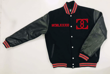 Load image into Gallery viewer, Black Varsity Jacket
